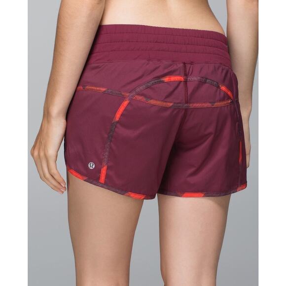 Lululemon Tracker Short II Stretch in Rust Berry Size 4 - Picture 10 of 10